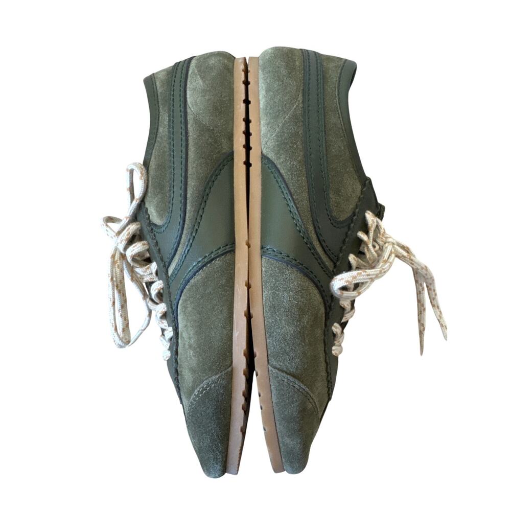 Dries Van Noten Dustin Suede Green Low Top  Sneakers Size 38 - Picture 7 of 8